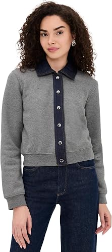 Tanya Taylor Women's Rita Jacket, Heather Grey, L