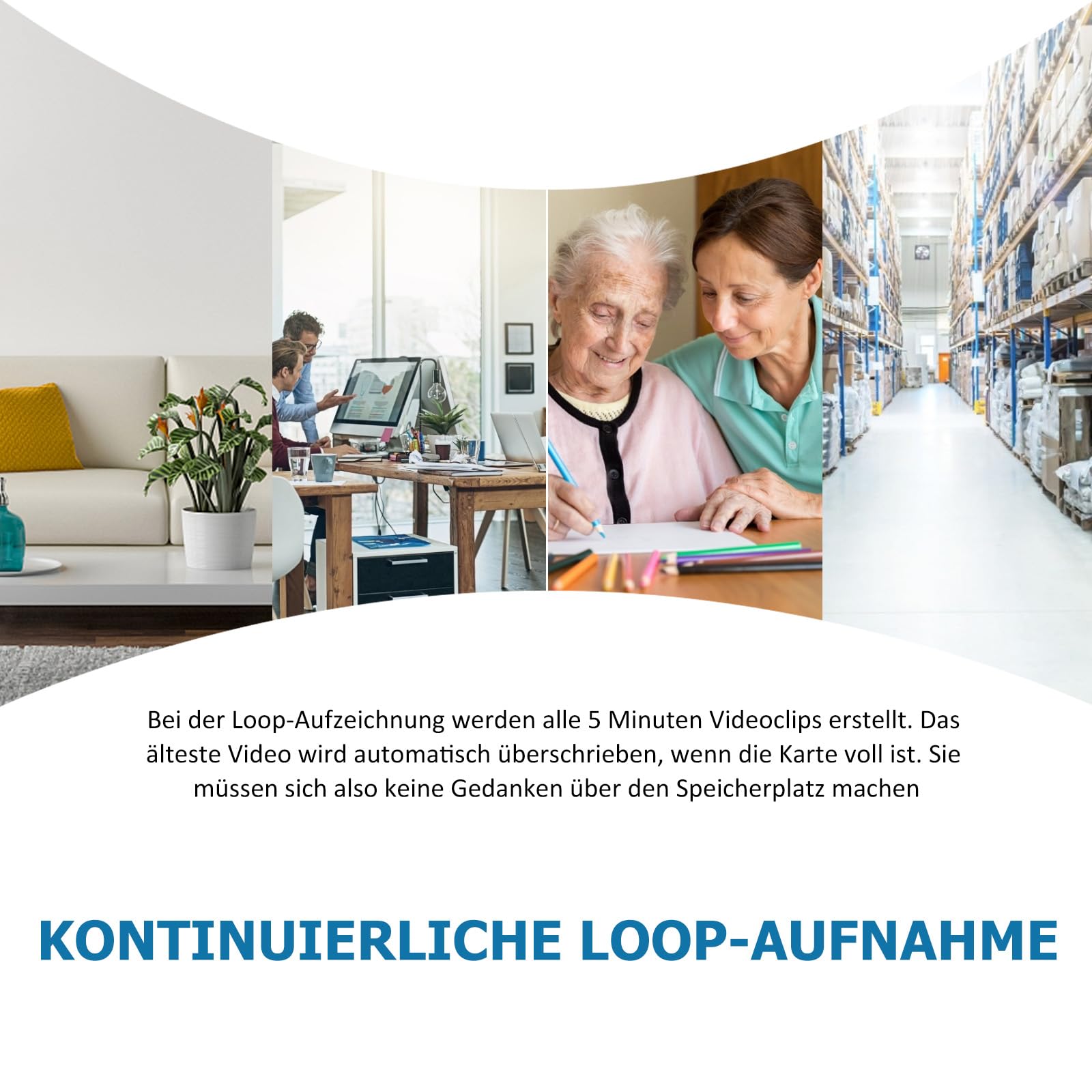 sakalaka 1080P HD Mini Überwachungskamera Videokamera für Innen und Außen