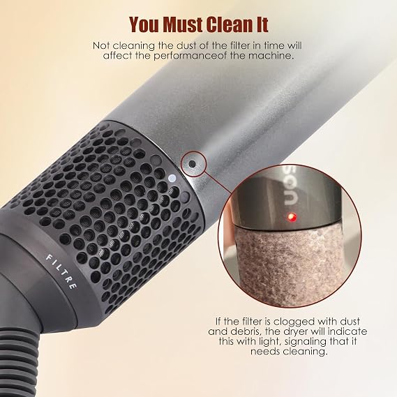 2PCS Filter Cleaning Brush Compatible with Dyson Airwrap HS01 HS05 Hair Styler, Filter Brush for Part No.969760-01