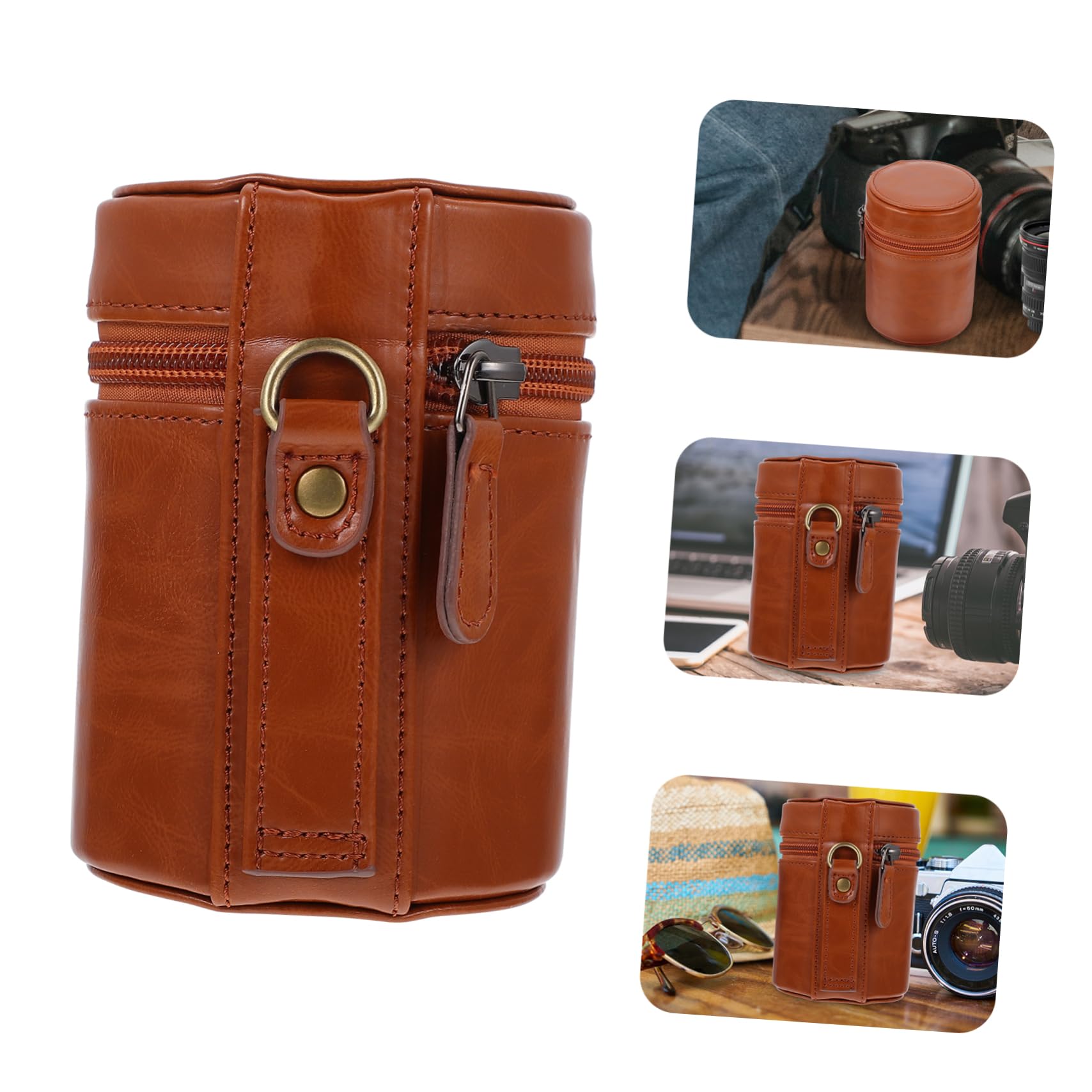 ABOOFAN Estuche Protector para Lentes de Cámara 2 Unidades a Prueba de Golpes para Guardar Lentes de Cámara para Viajes.