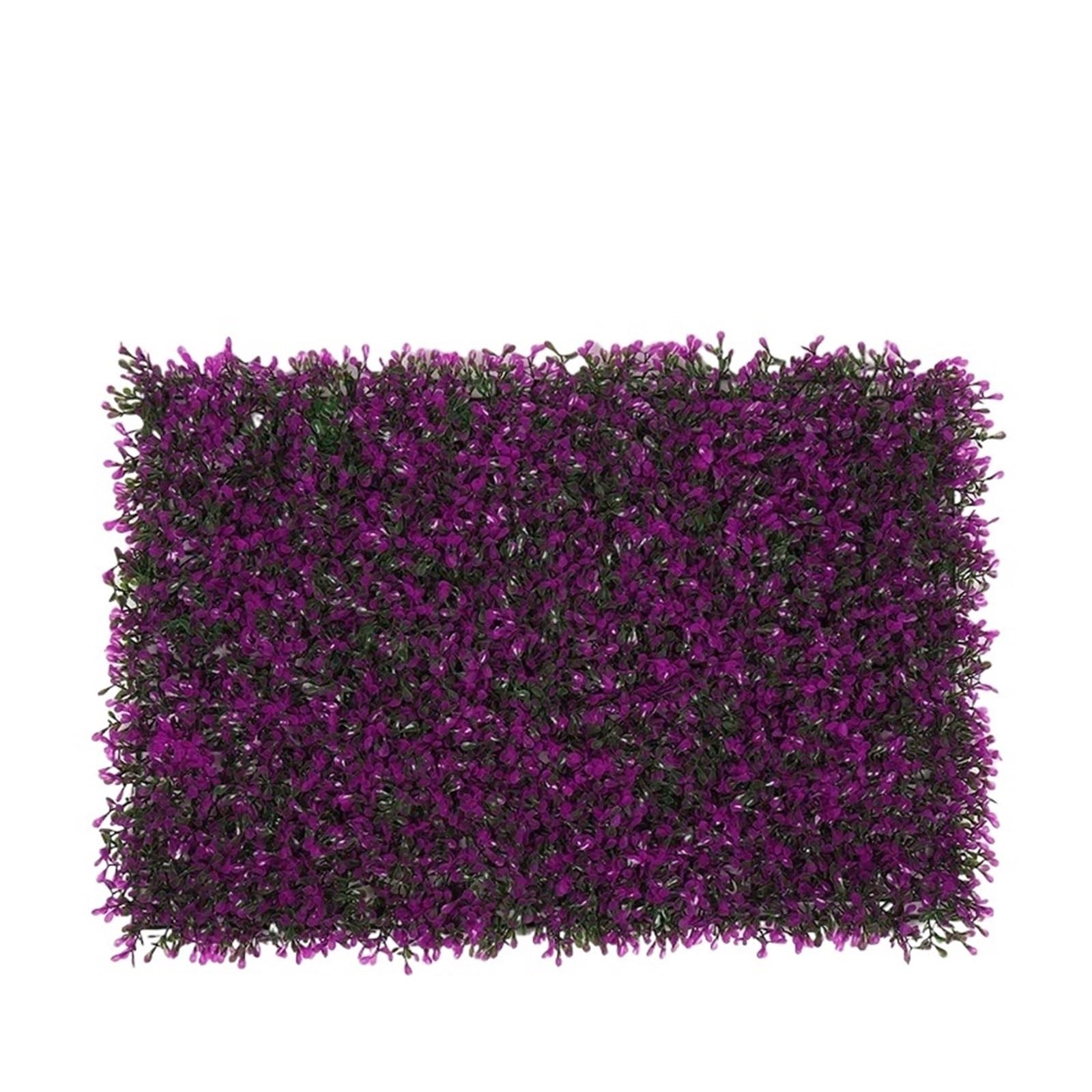 DFGRGRV Artificial Turf 1PC Lawn Decoration 40X60cm Artificial Milan Grass Carpet Turf Simulation Plastic Plants Lawn Hotel Home Wedding Background Wall(Purple2)