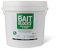 Vista 5 de JT Eaton Bloque de cebo para control de roedores y garrapatas, paquete a granel de 64 bloques, bloques de cebo efectivos para múltiples plagas