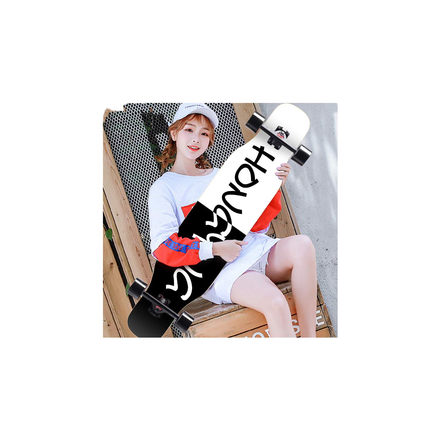 Amazon.co.jp: ロングスケートボード ロンスケ ロングボード スケボー