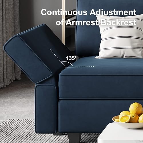 Miniatura 20 de Belffin Sofá modular Módulo medio con almacenamiento Accent Silla sin brazos para sofá modular seccional terciopelo gris Gris,Negro -,Azul,Verde