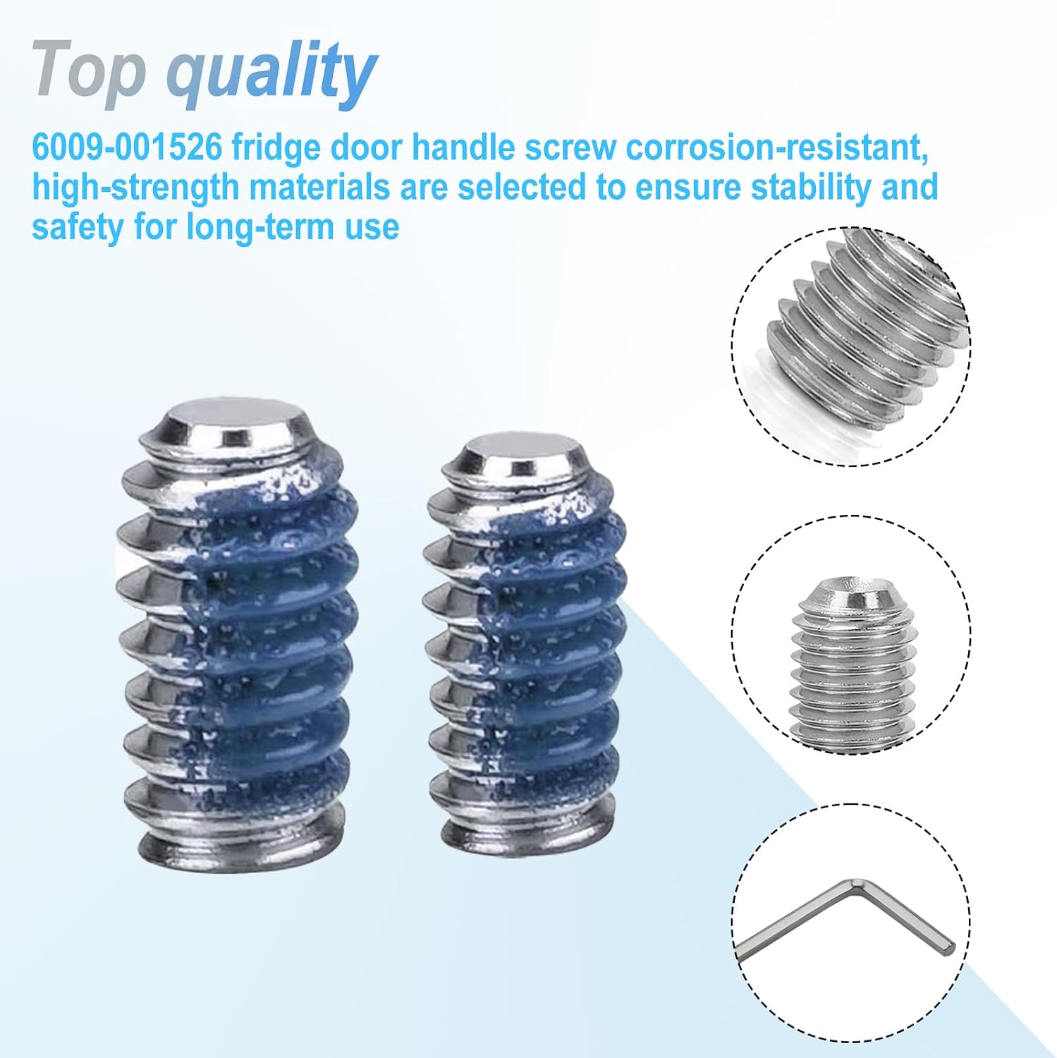 Refrigerator Door Handle Screw Kit 6009-001526 for Samsung Kenmore and Most Fridges AM 6-2-4 - EA230915（4PCS