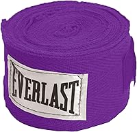 Everlast 120" Purple Hand Wraps 4455PRP - Breathable Boxing Wraps for Wrist & Knuckle Protection