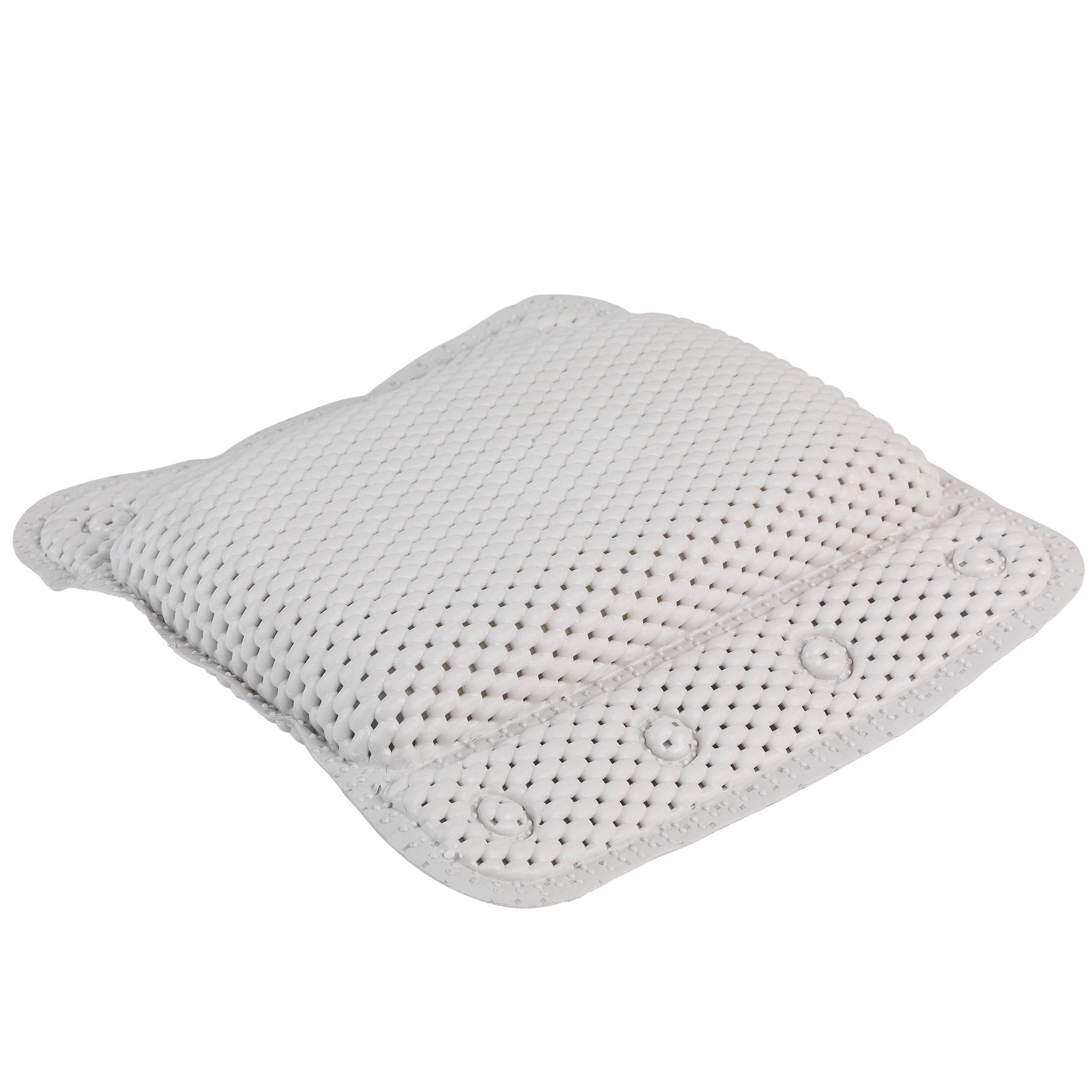 Beldray Anti Bac Bath Pillow - Easy to Clean, Secure Suction Cups, Relaxing Cushioned Design, Stylish, Treated with Thiabendazole & Zinc Pyrithione, Supports Head & Neck While Bathing