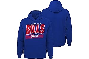 Outerstuff NFL Kids Youth 8-20 Buffalo Bills Royal Primary Logo Pullover Sweatshirt Hoodie