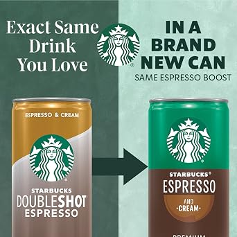 Starbucks Espresso & Cream, 6.5 Fl Oz Cans (Pack of 12)