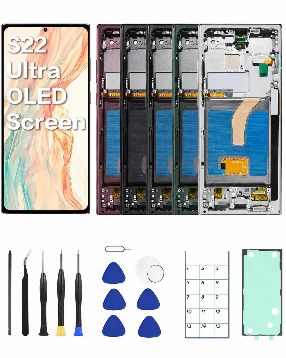 Photo 1 of JQYDZH for Samsung Galaxy S22 Ultra OLED Screen Replacement