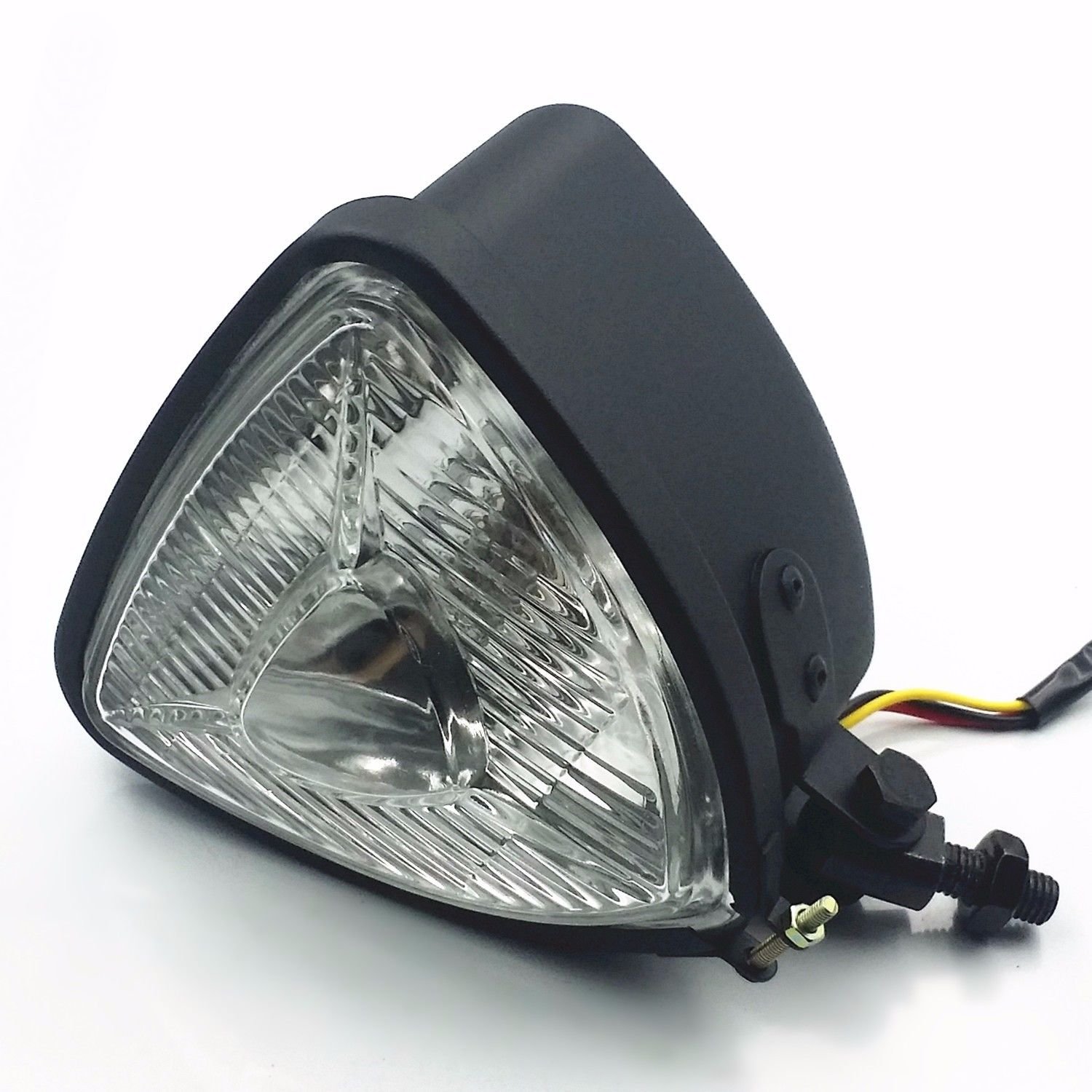 Retro Motorrad Scheinwerfer 60/55W Chrom - Kugelkopf Licht Für Cruiser & Chopper