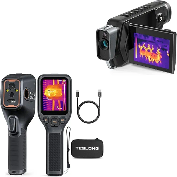 Teslong 2 in 1 Thermal Monocular 256x192, Teslong Thermal Camera with Visual Camera