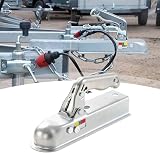 Acoplamiento de bola para remolque LOEPENLE, 50 mm, 800 kg, universal para coche, camión y autobús - 5