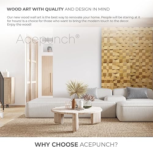 Miniatura 3 de 6 Finlandia - Panel decorativo de pared 3D de madera para el hogar, aislamiento acústico, aislamiento acústico, aislamiento acústico, sala de