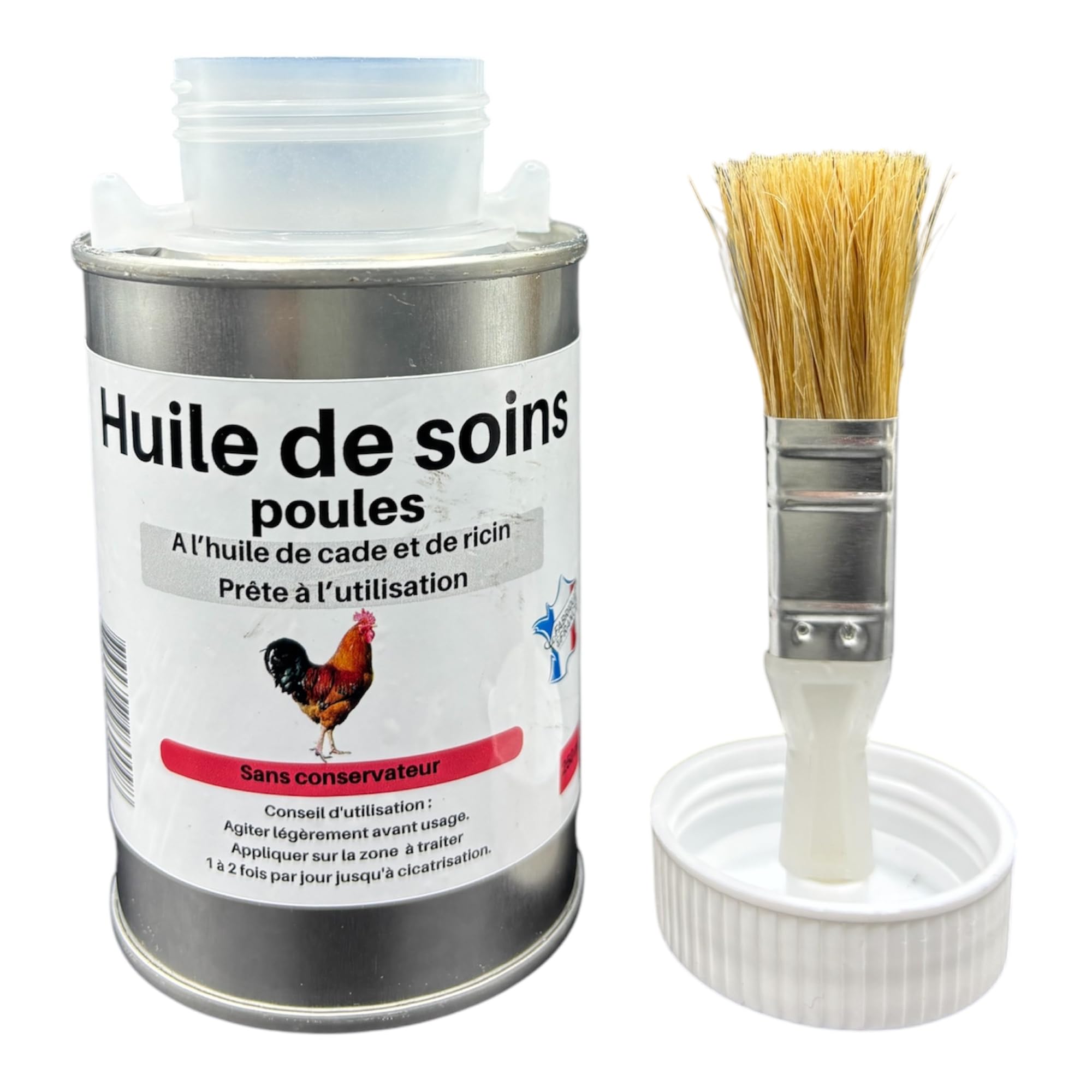 Huile cicatrisante et antiseptique pour poule 250 gr