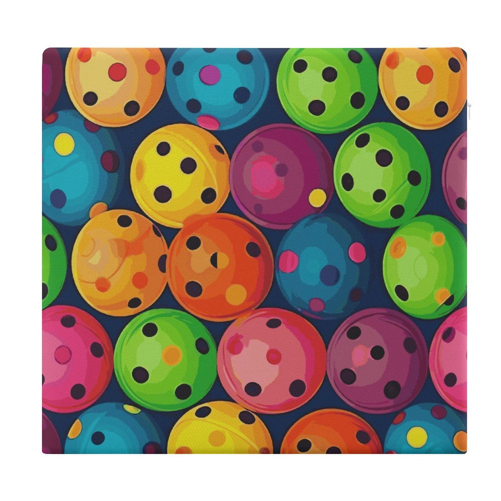 Coussin de sol de méditation carré en mousse à mémoire de forme imprimé multicolore