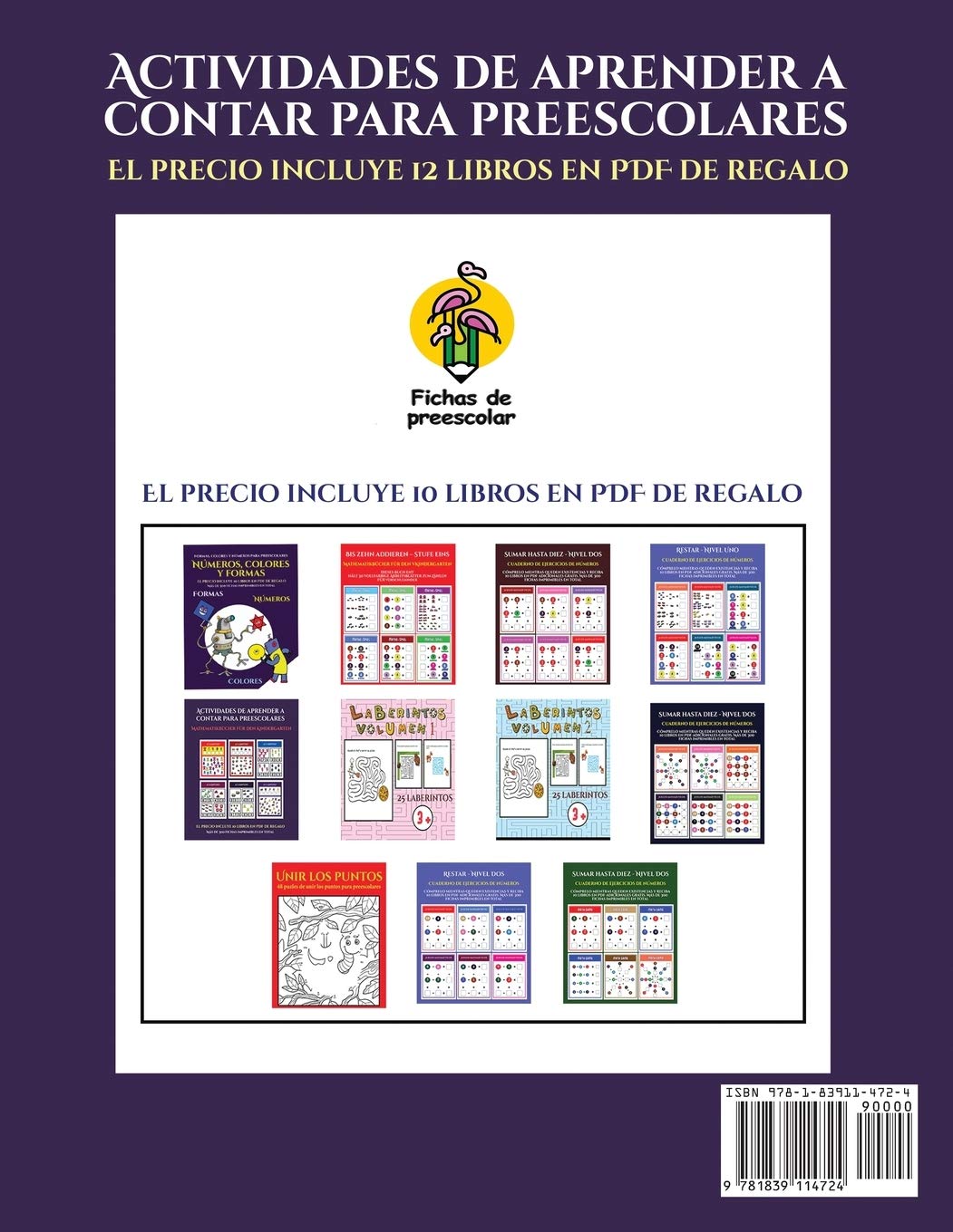 Libros para bebés (Actividades de aprender a contar para preescolares): Un libro de actividades para aprender a contar para niños en edad preescolar/de infantile. (11)