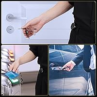 Vista 7 de Badge Reels Retractable for Nurses,Premium Heavy Duty Metal ID Badge Holder with Belt Clip Key Ring for Name Card Keychain (2)