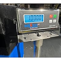 Vista 5 de SellEton Básculas de suelo, básculas precisas de palets con indicador digital de metal inteligente para envío de almacén y pesaje industrial