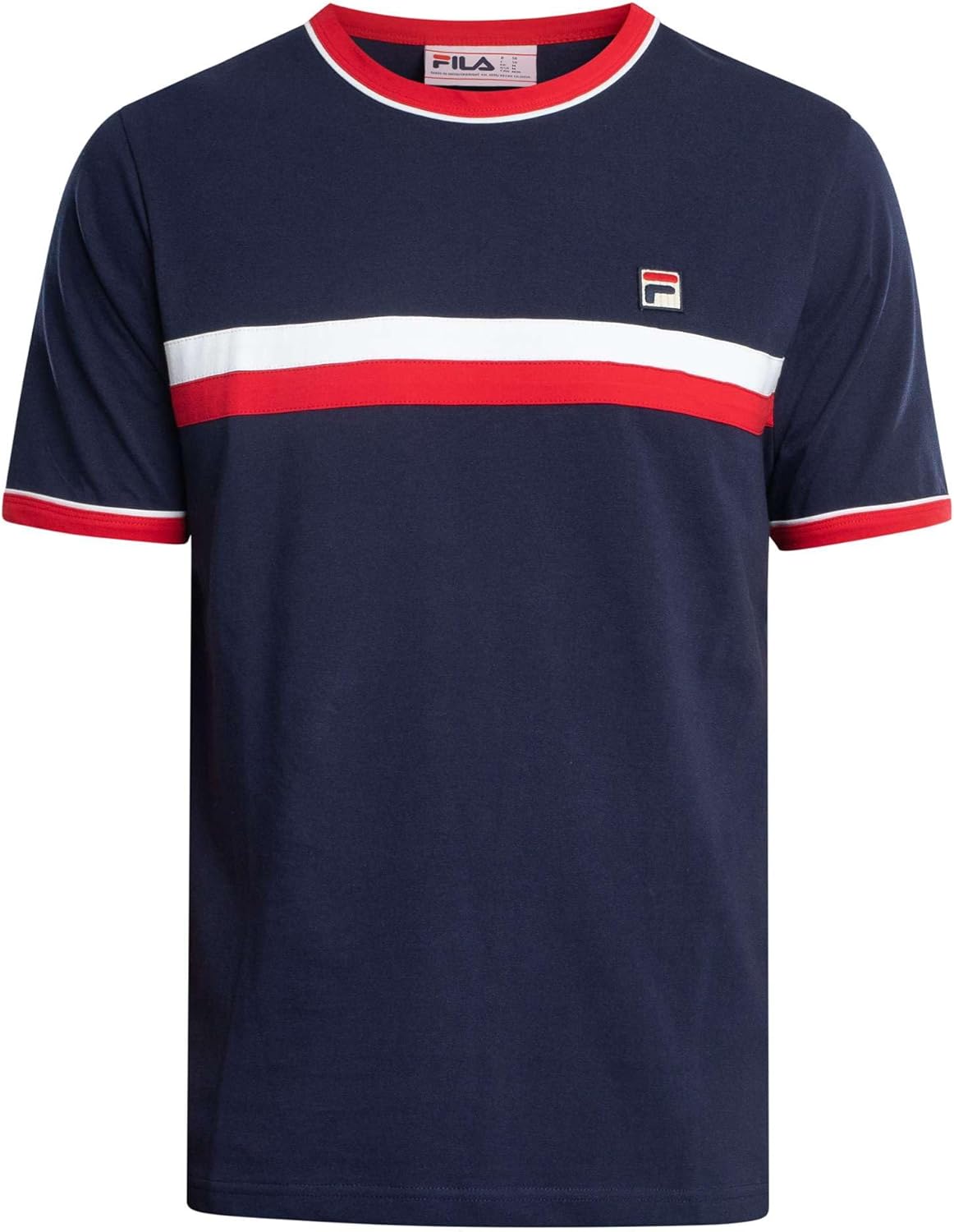 Fila Men's Razee T-Shirt, Navy/Red/White - Image 5