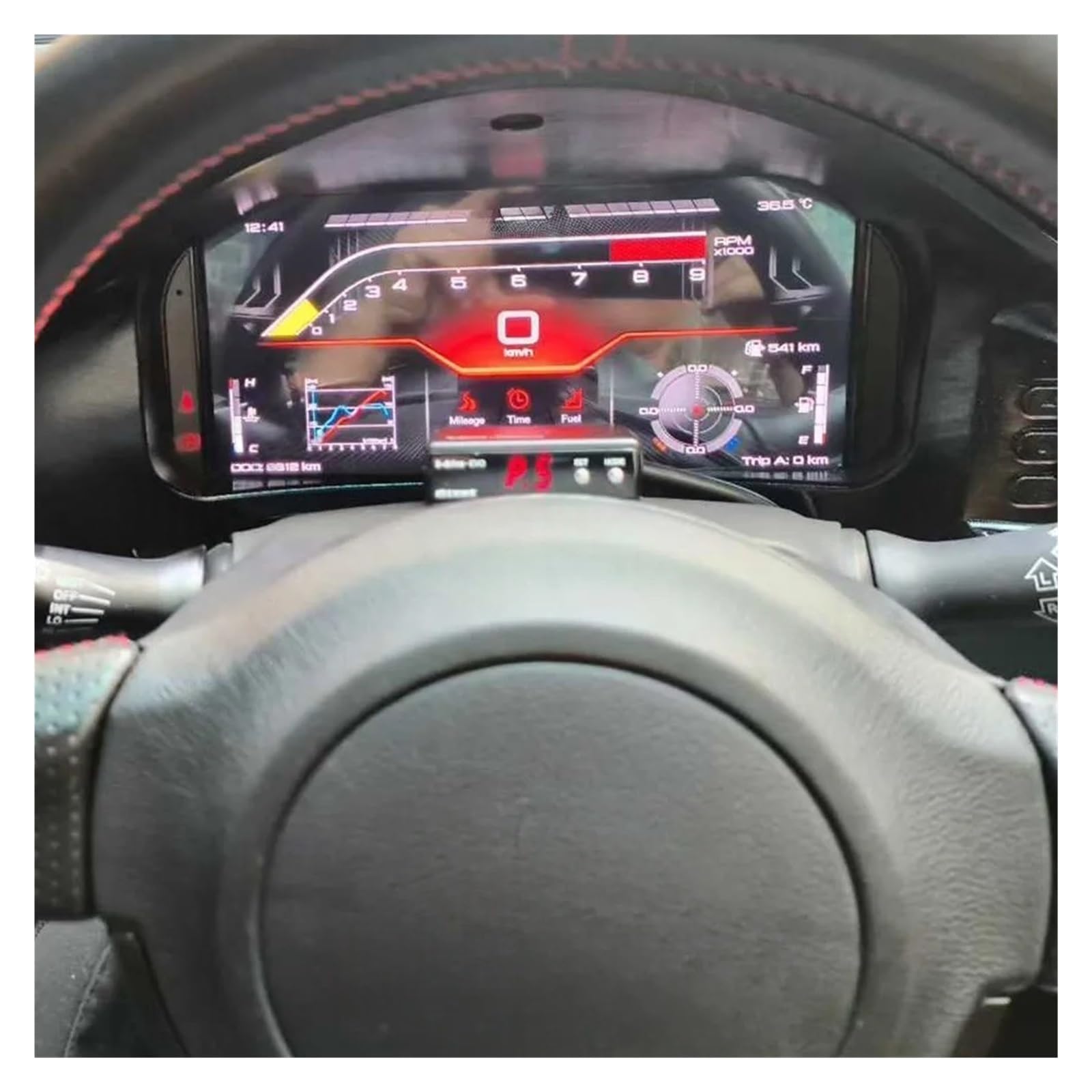Velocímetro LCD for salpicadero de coche, compatible con Toyota Subaru BRX/Toyota 86, volante a la derecha, grupo digital, instrumento de cabina virtual Linux