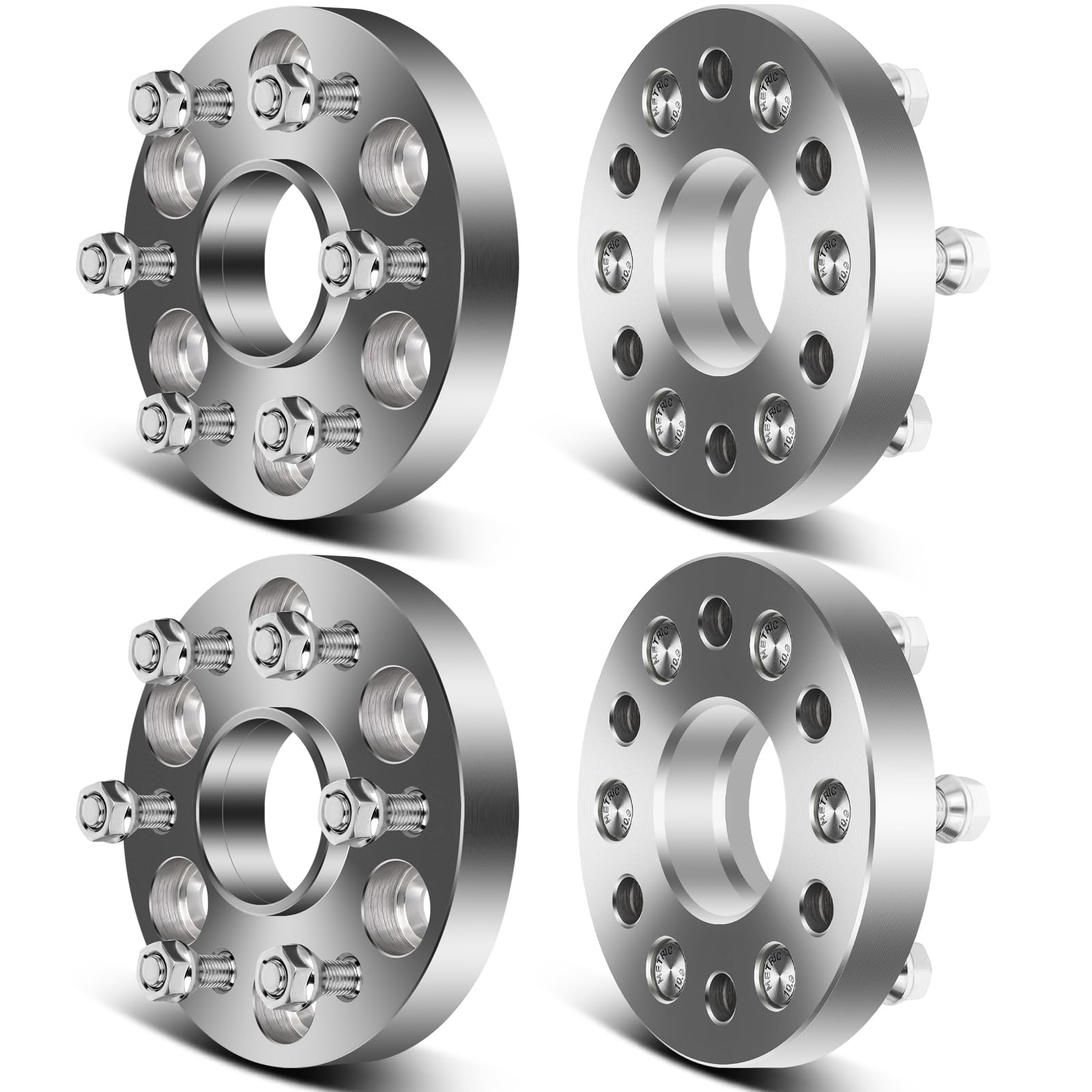 SCITOO 4 pcs 6LUG 1 inch Wheel Spacers 6x120 with 14x1.5 Studs 66.9CB