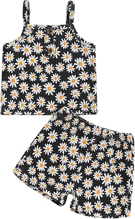 Amazon.com: Rtnnsbbfcm Toddler Baby Girl Clothes Summer Outfit ...