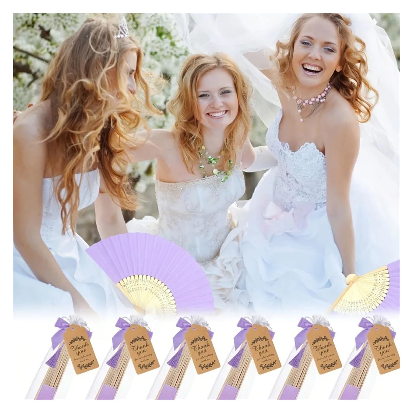 30 Stück violette Faltfächer-Quasten for Damen – Hochzeit/Braut/Party, kleines Geschenk, Hochzeitsgeschenke for Gäste Für Haushalt Wohnen