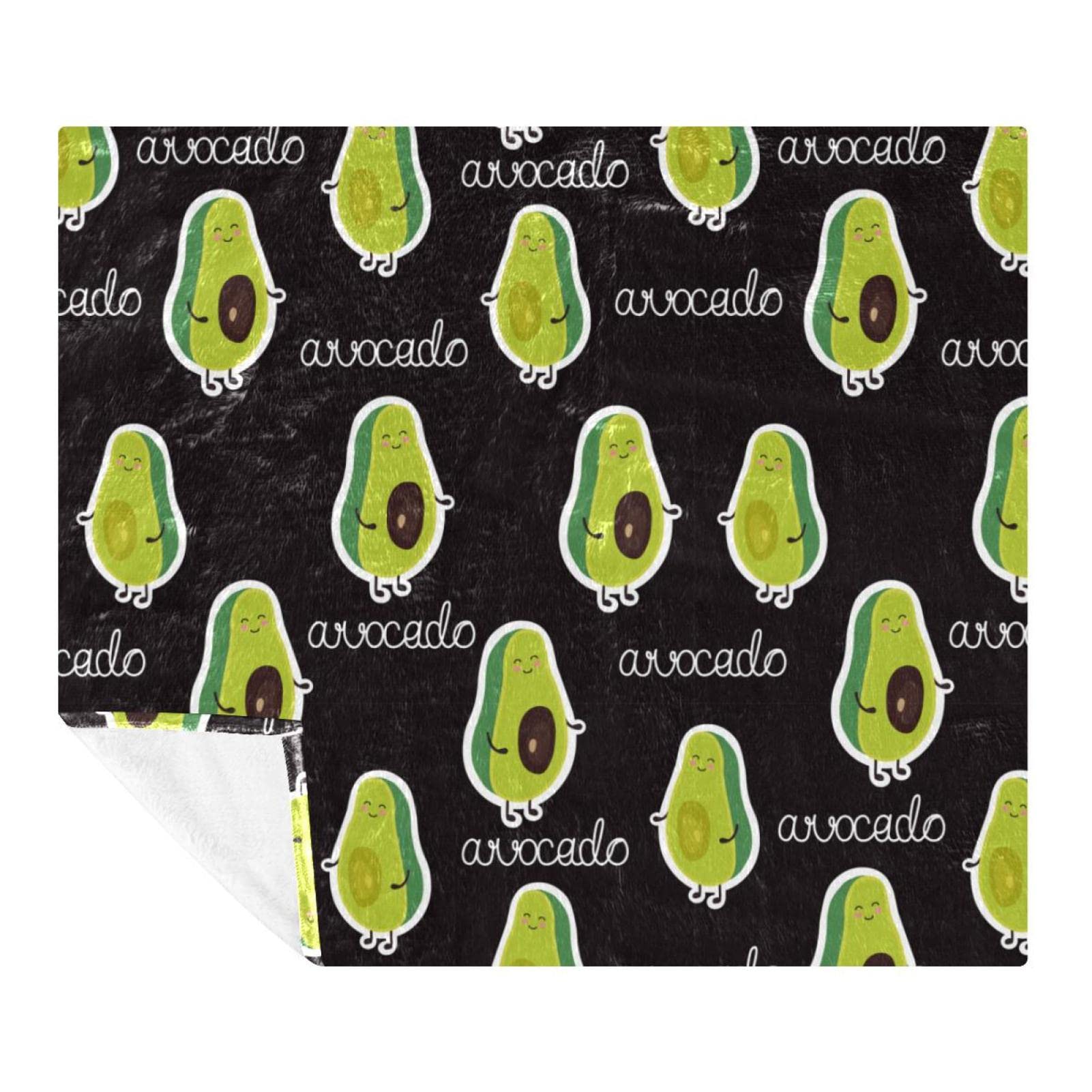 Couverture polaire avocat pour canapé et chambre cocooning