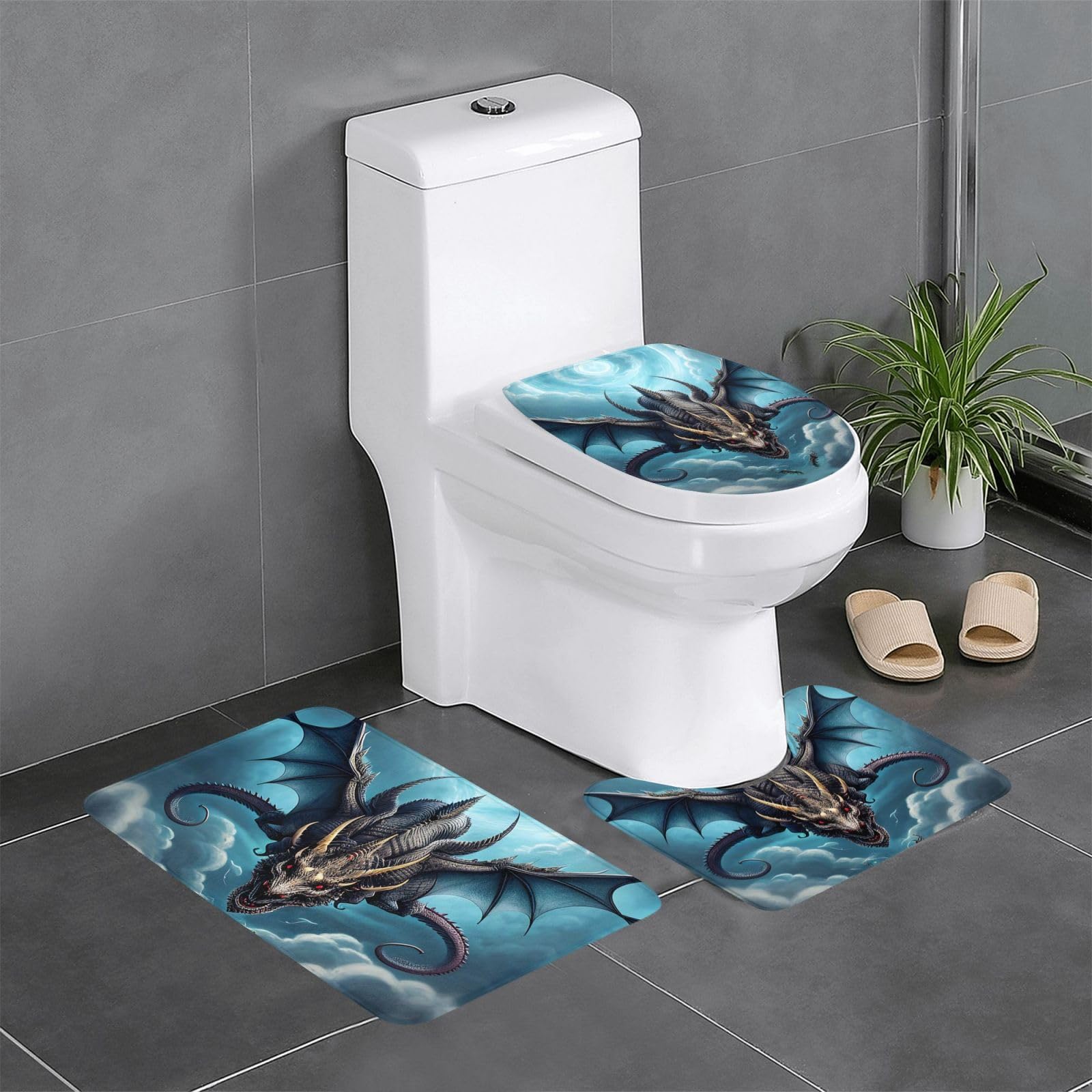 Tapis de salle de bain Flying Dragon : l'accessoire idéal du matin pour vos pieds au sec