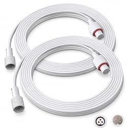 10FT Waterproof Extension Cable for Govee Permanent Outdoor Lights, 2-Pack | Extend your outdoor lighting setup with two 10FT cables, sealed connectors, and easy plug-and-play ins…