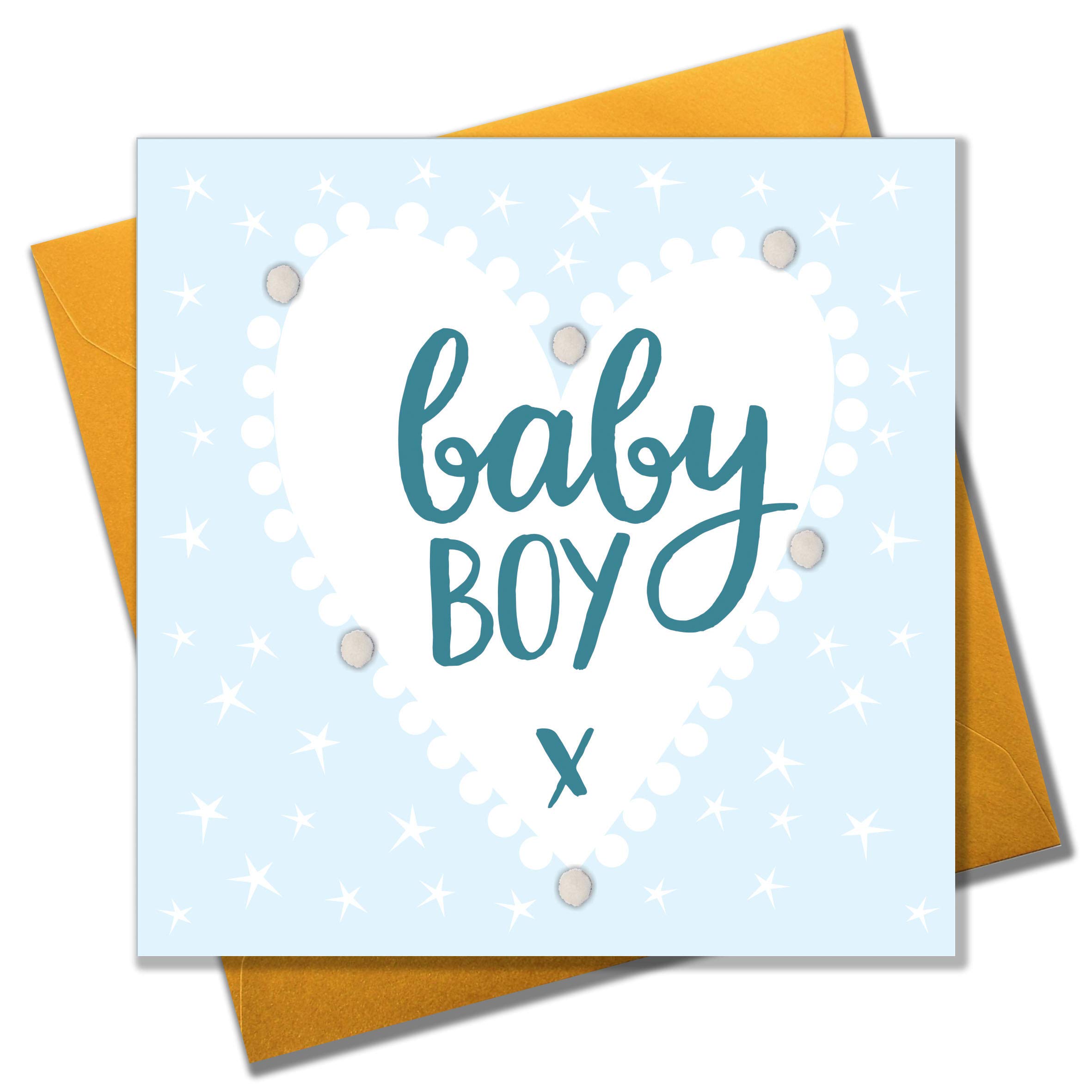 Pom Pom "Baby Boy" Greeting Card