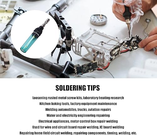 Miniatura 5 de Kit de soldador de gas Juego de pistola de hierro de soldadura Set de soldadura de butano inalámbrico de temperatura ajustable