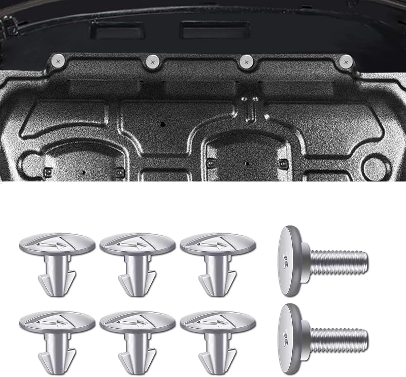 Kit de Parafusos e Presilhas da Tampa Inferior do Motor HAOBO para Honda e Acura – 8 unidades