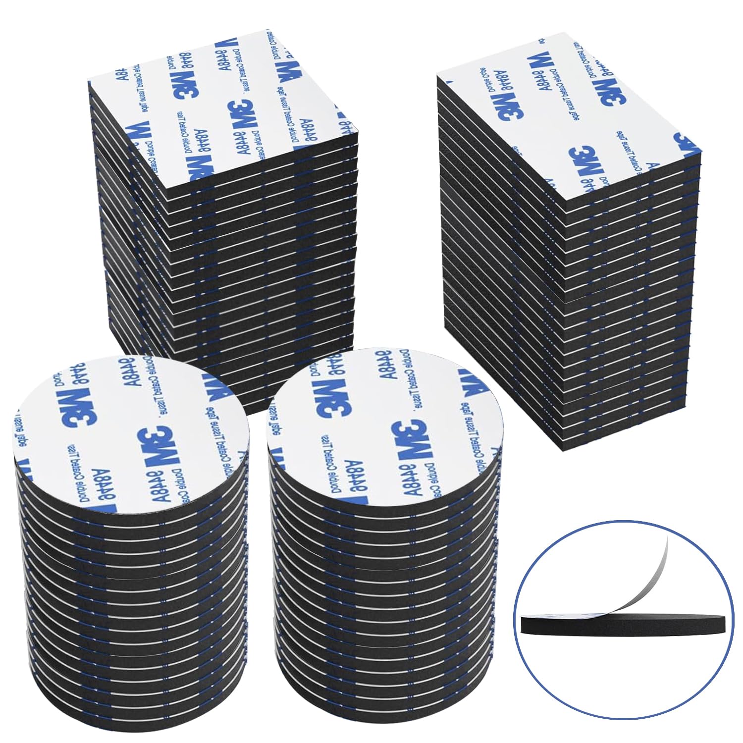 HASAAO Lot De 180 Rubans Adhésifs Double Face En Mousse