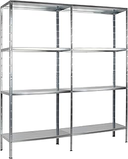 SCHULTE Regalwelt | Steckregal - Metallregal 180 x 160 x 40 cm | Kellerregal - Lagerregal | 520 KG Belastung | Regal Metall - Regalsystem - Buchregal - Regale für Kellerraum | Made in Germany