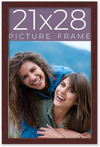 Miniatura 109 de Marco de fotos de madera maciza marrón de 24 x 24 pulgadas de ancho Profundidad del marco interior de 0.5 pulgadas Marco de fotos tradicional