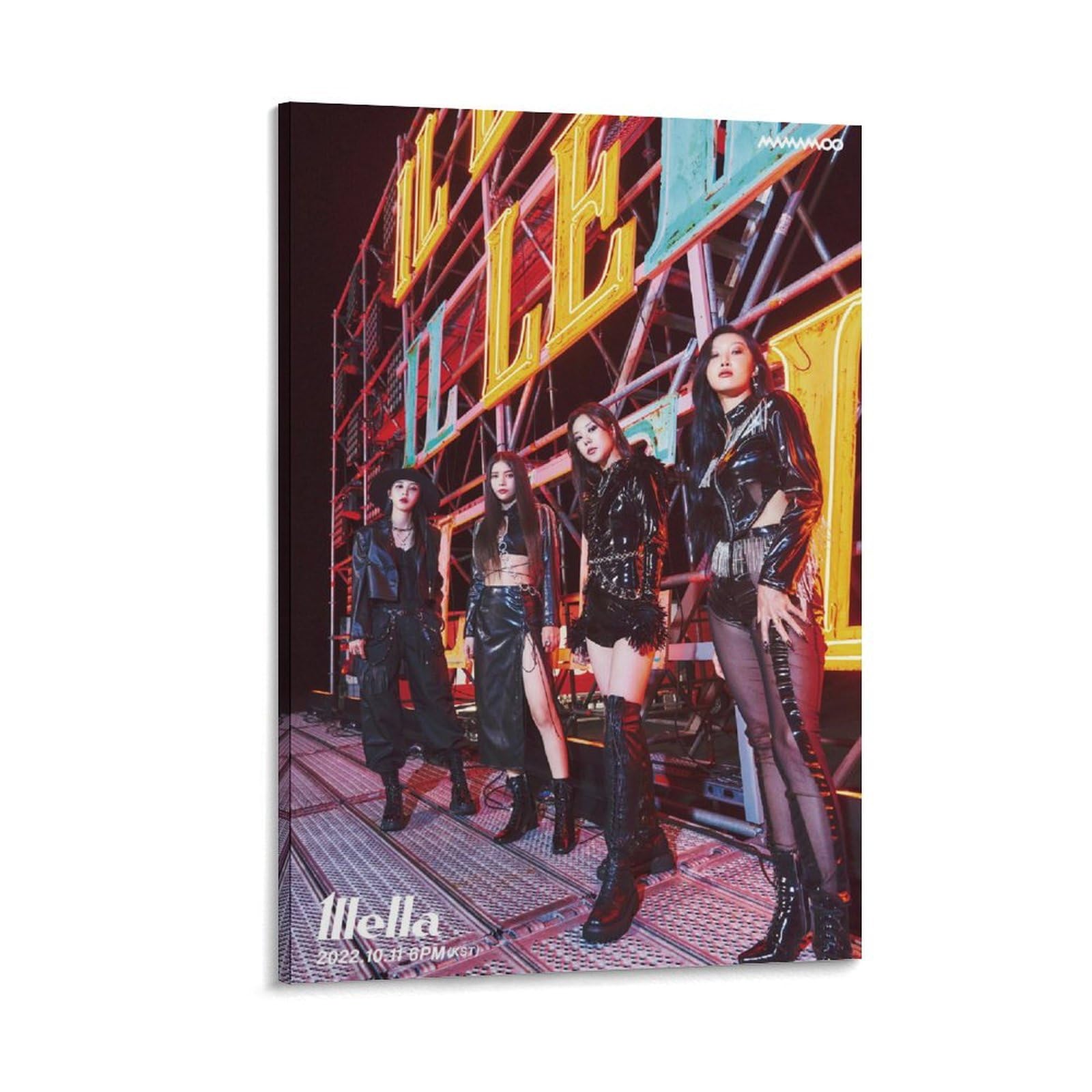 K-pop Artist Poster Mamamoo Mic On Illella Ver. 3rd Teaser Prints
