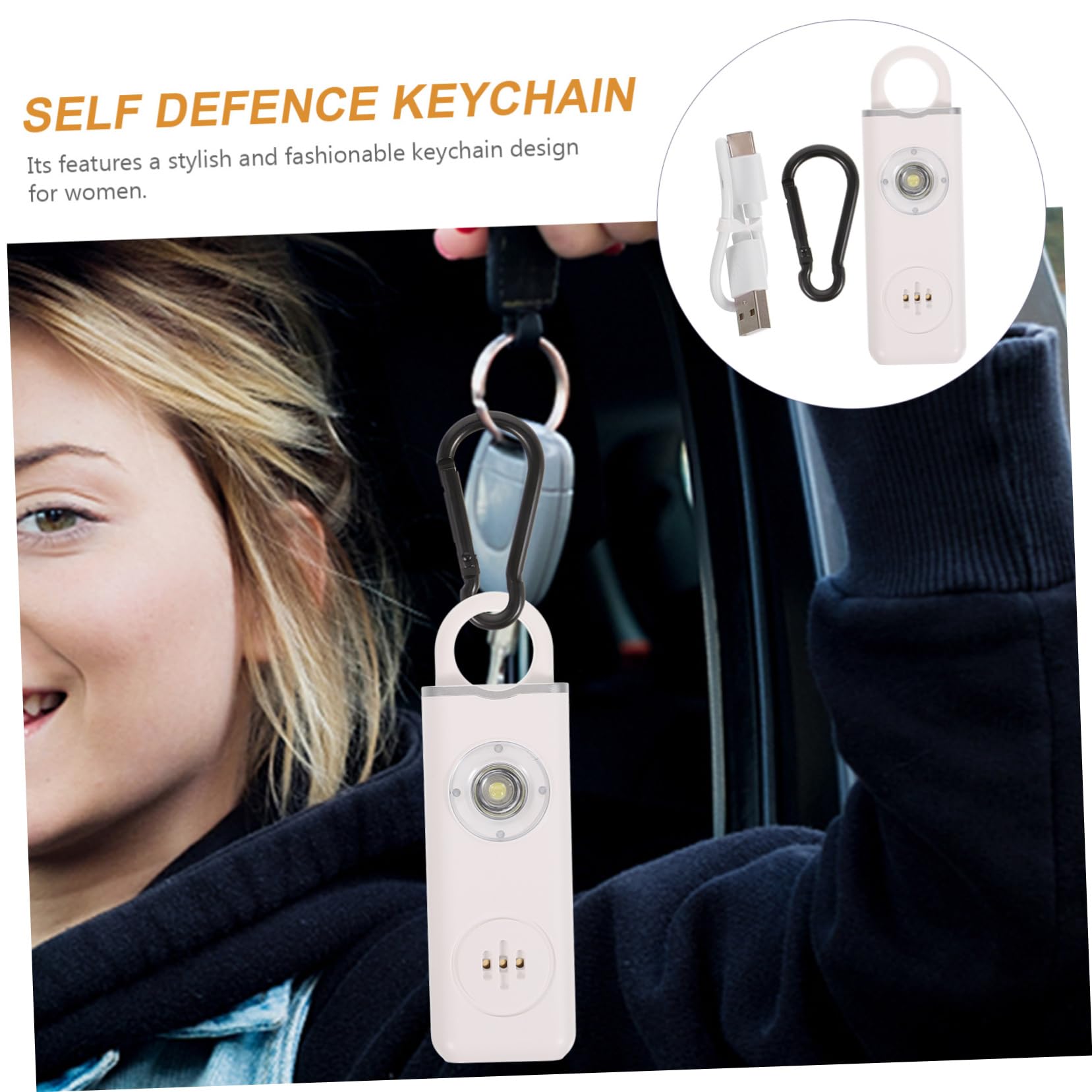 Dispositifs D'Alarme De Sécurité Personnelle Accessoires D'Étiquette Intelligente D'Alarme Personnelle Porte-Clés Mignons Pour Femmes Porte-Clés Portable Girly