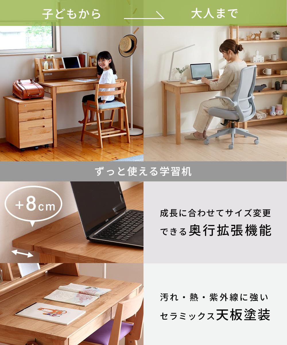 【新品】木製学習机 soho-st_25048429s