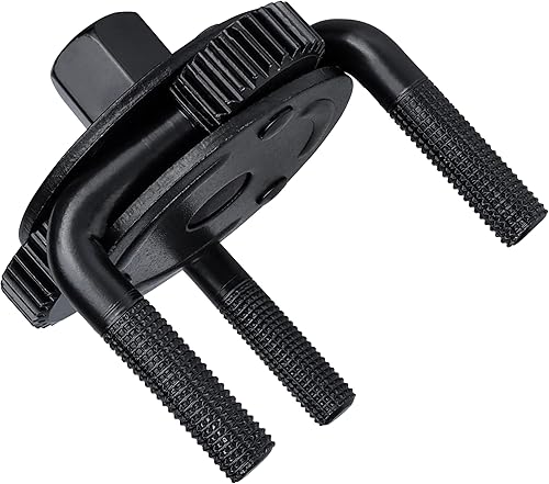 Miniatura 4 de YAKAMOZ Llave de filtro de aceite ajustable de 3 mandíbulas, herramienta universal de extracción de llave de filtro de aceite con adaptador de