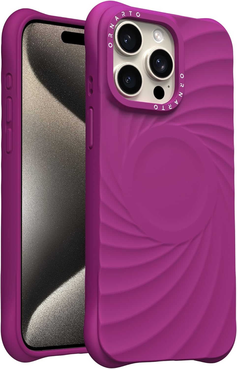 ORNARTO Vortuxe for iPhone 16 Pro Case 6.3" | 2X MIL-STD Drop Protection | Compatible with MagSafe | Sleek Aesthetic Liquid Silicone Phone Cover - Pine Green