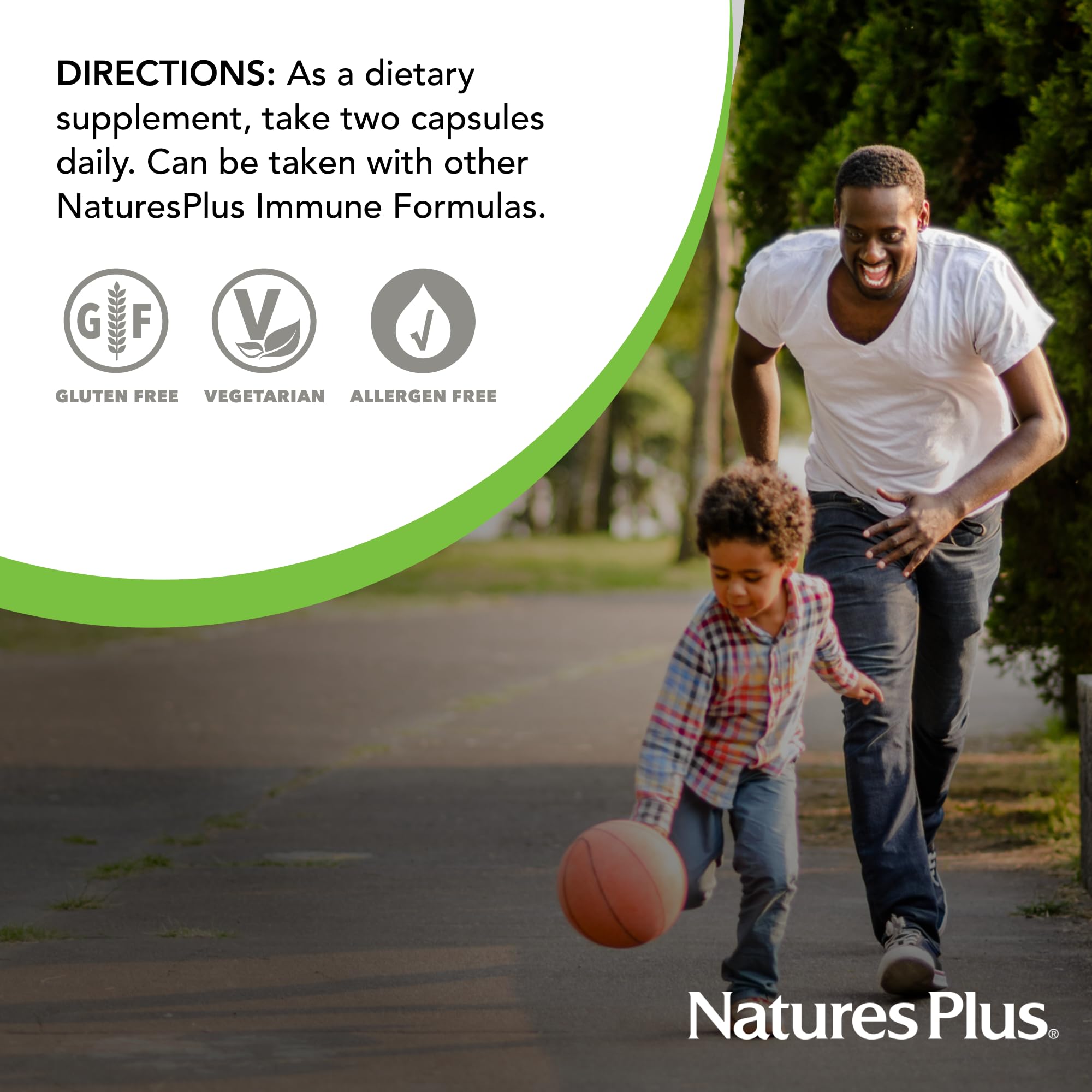 NaturesPlus Immune Boost - 60 Tablets - Enhanced Antioxidant Respiratory Support, Overall Immune System Health - With High-Potency Vitamins & Minerals - Vegetarian, Gluten Free - 30 Servings — Amazon image 5