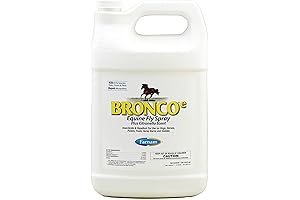 Broncoe Equine Fly Spray with Citronella Scent for Horses and Dogs, 128 Ounces, Gallon Refill