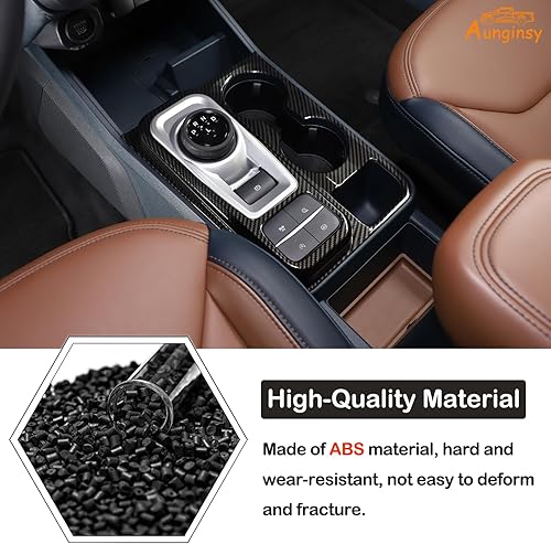 Vista 38 de Cubierta del panel de la caja de cambios de control central del automóvil, compatible con Ford Maverick 2022-2024, cubierta del panel de palanca