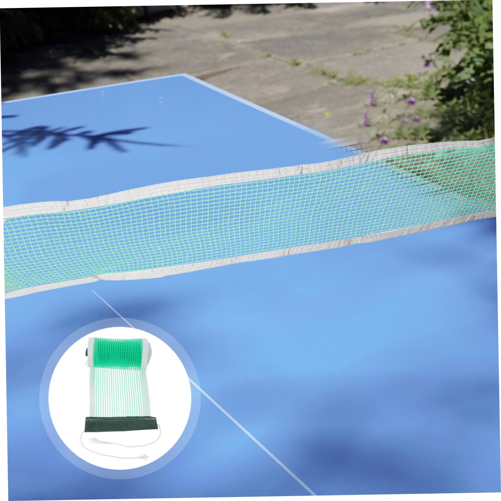 Hemoton Portable Table Tennis Net Standard Thickened Material Single Pack for Outdoor and Indoor Use Easy Setup for Table Tennis Games