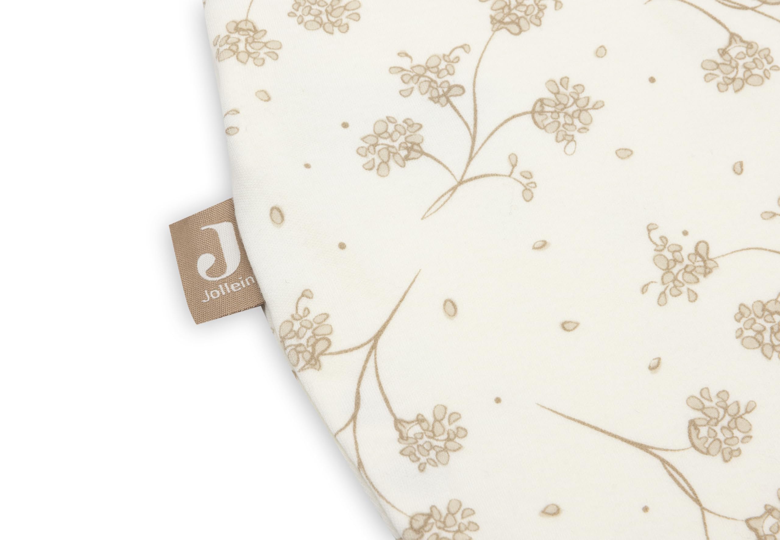 Jollein Jersey Newborn Sleeping Bag, 60cm, Leafy Dreams, 100% Cotton, 0.5 TOG, Summer Baby Sleeping Bag, With Zip - Image 3