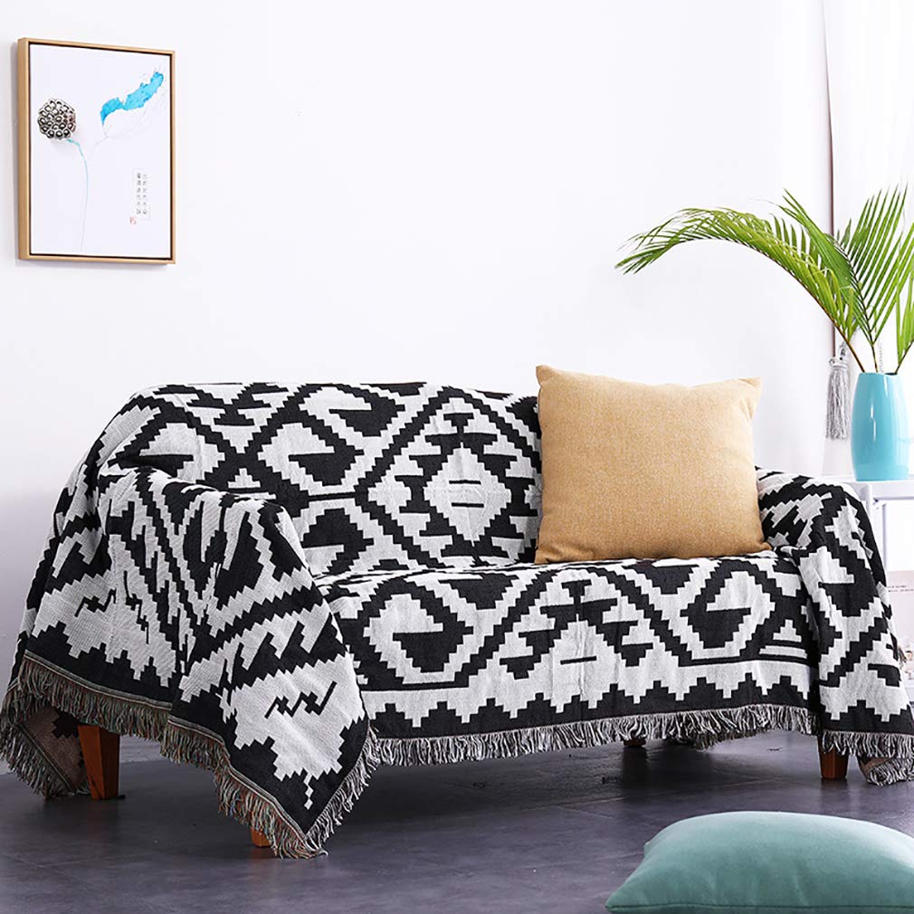Jeté de lit plaid froid couverture canapé chaude carreaux 160x220