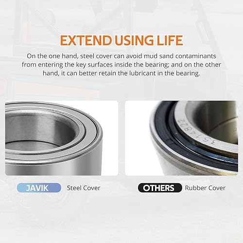 Vista 11 de Rodamientos de rueda delantera para Polaris Sportsman Ranger Magnum ACE Scrambler ATP (35x64x37) Heavy Duty