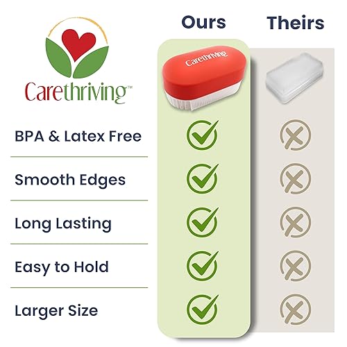 Miniatura 4 de Cepillos sensoriales, terapia calmante Wilbarger para niños y adultos, autismo, suave con las manos pequeñas, sin esquinas afiladas, cerdas